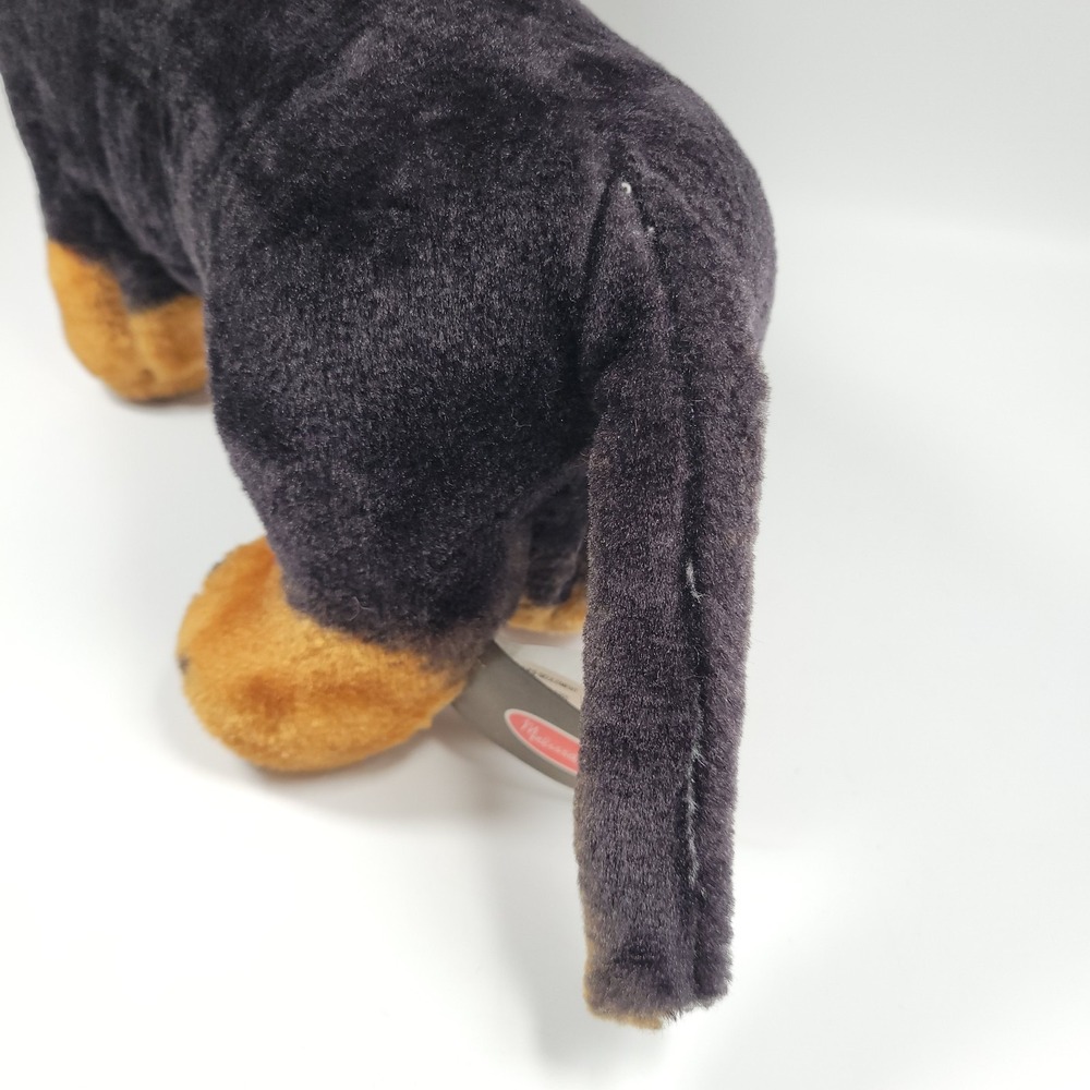 Melissa & Doug Dachshund Weiner Dog 20"‎ Plush Black & Tan Realistic Puppy - Picture 8 of 13